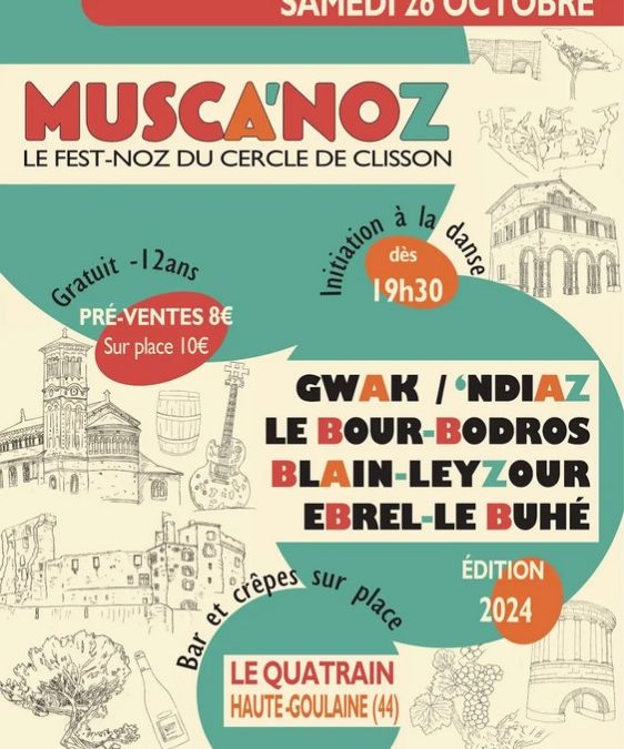 Musca’Noz – 9e édition du fest-noz du cercle de Clisson !