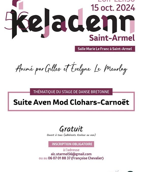 Kejadenn sur la suite Aven mod Clohars-Carnoët à Saint-Armel