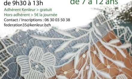 Stage de broderie pour les jeunes à Saint-Aubin